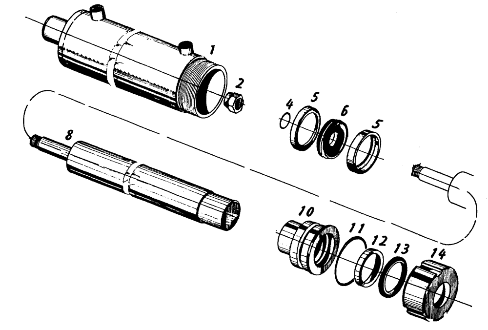 Схема запчастей Case IH 7700 - (B01[32]) - HYDRAULIC CYLINDER, TRACK ADJUSTER Hydraulic Components & Circuits