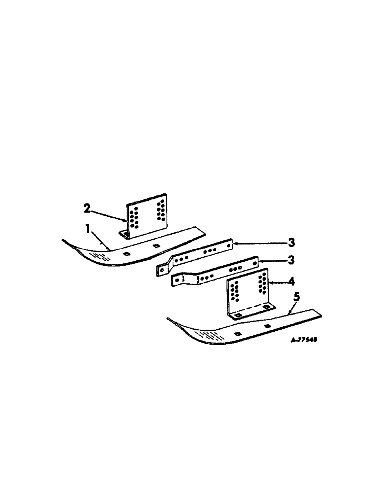 Схема запчастей Case IH 686 - (F-20[A]) - GAUGE SHOE ATTACHMENT, NARROW 7 INCHES WIDE, 1964 AND SINCE 