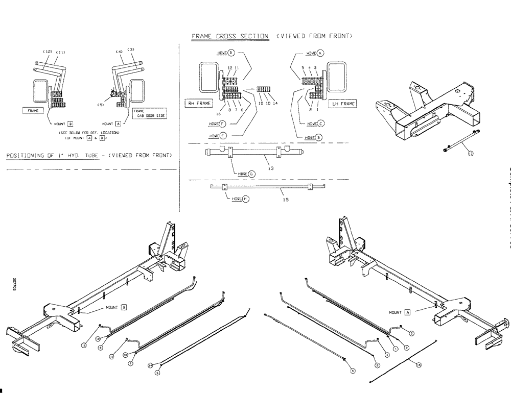 Схема запчастей Case IH SPX4260 - (180) - STEEL TUBE GROUP (35) - HYDRAULIC SYSTEMS