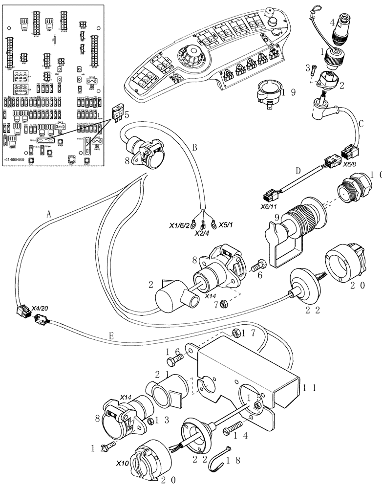 Схема запчастей Case IH 2096 - (8-070) - REMOTE HYDRAULIC CYLINDER, 4 INCH BORE X 8 INCH STROKE (08) - HYDRAULICS