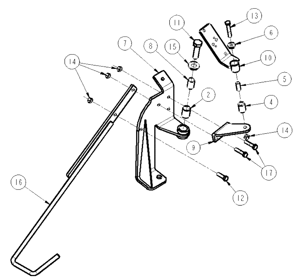 Схема запчастей Case IH SPX3200 - (04-021) - HOSE PIVOT MOUNT ASSEMBLY - RF Suspension & Frame
