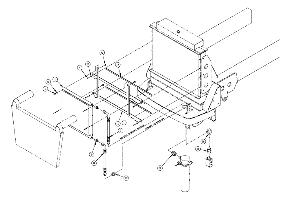 Схема запчастей Case IH FLX4375 - (10-013) - OIL COOLER PKG Options