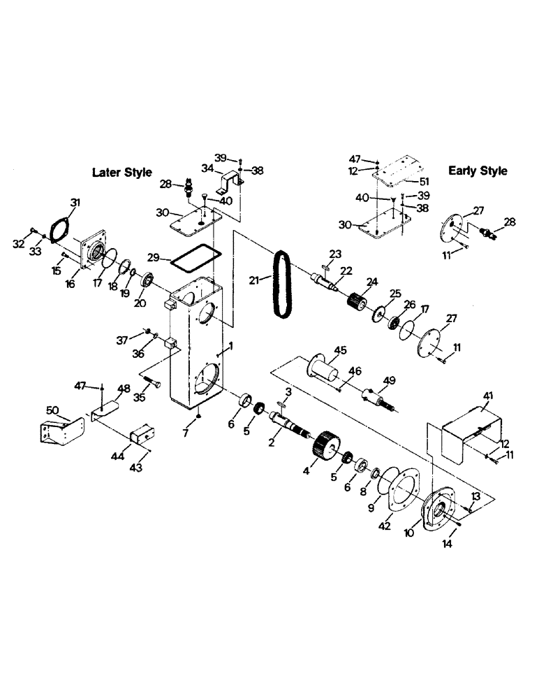 Схема запчастей Case IH PT270 - (10-04) - PTO CHAINCASE & MOUNTING Options & Miscellaneous