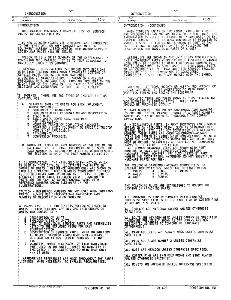 Схема запчастей Case IH 850 - (2) - INTRODUCTION 