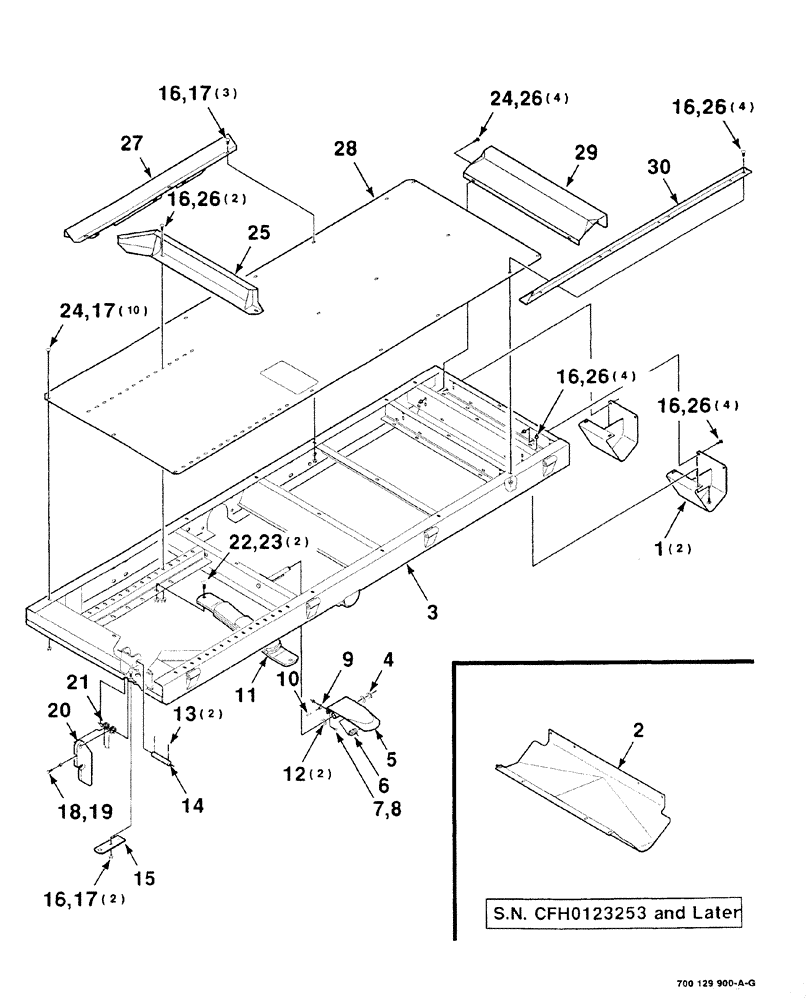 Схема запчастей Case IH 8576 - (10-006) - CART ASSEMBLY (LEFT) Accumulator