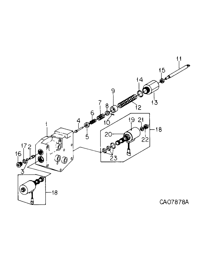 Схема запчастей Case IH 7288 - (10-07) - HYDRAULICS, TRANSMISSION CONTROL VALVE (07) - HYDRAULICS