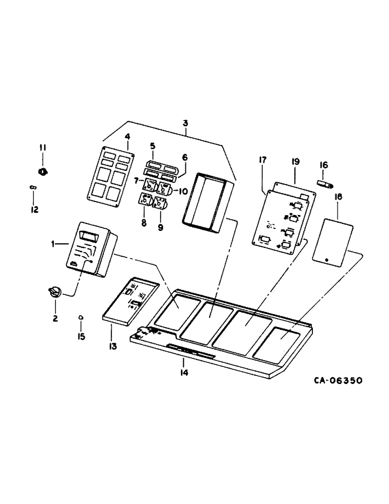 Схема запчастей Case IH 1440 - (11-02) - INSTRUMENTS, INSTRUMENTS AND GAGES, S/N 20001 AND ABOVE Instruments