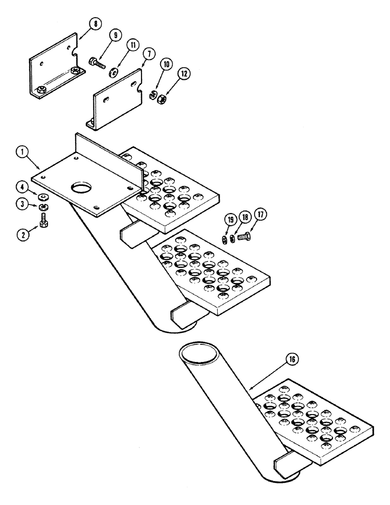 Схема запчастей Case IH 2594 - (9-096) - STEPS, MOUNTING (09) - CHASSIS/ATTACHMENTS