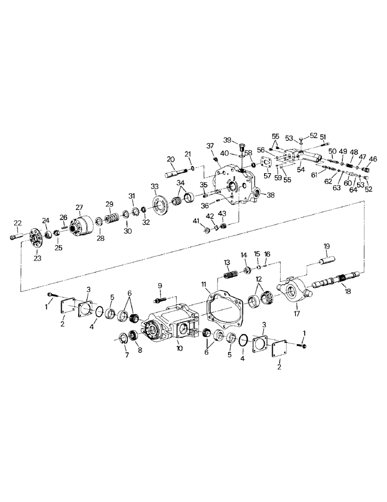 Схема запчастей Case IH KR-1280 - (08-08) - PISTON PUMP ASSEMBLY (07) - HYDRAULICS