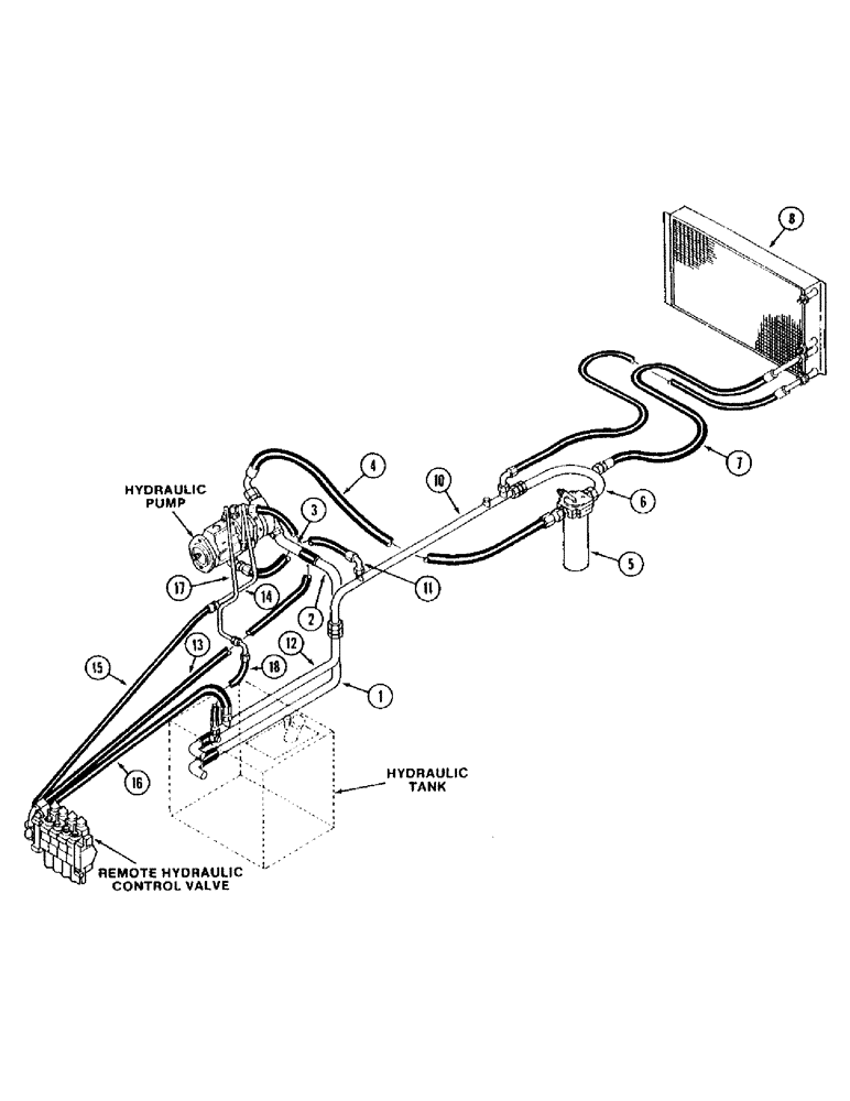Схема запчастей Case IH 9260 - (1-012) - PICTORIAL INDEX, MAIN HYDRAULICS (00) - PICTORIAL INDEX