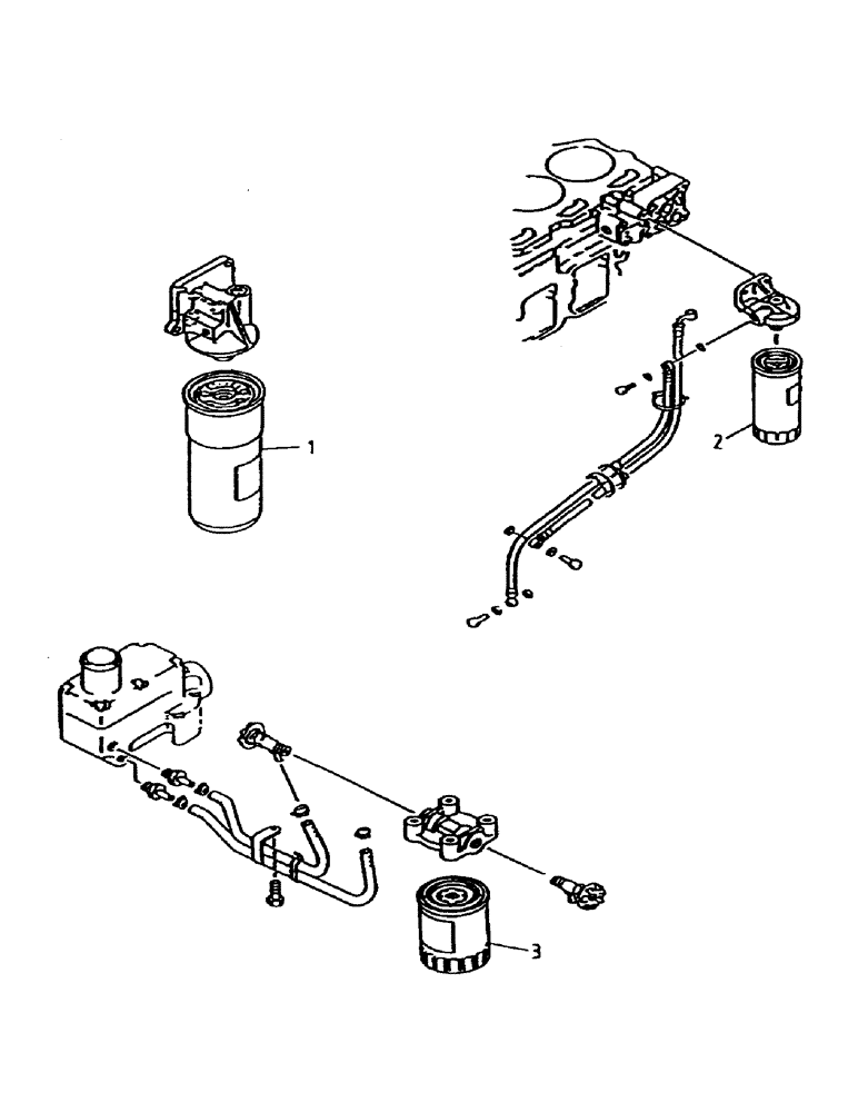 Схема запчастей Case IH 7000 - (C01-03) - FILTERS, 125 Engine & Engine Attachments