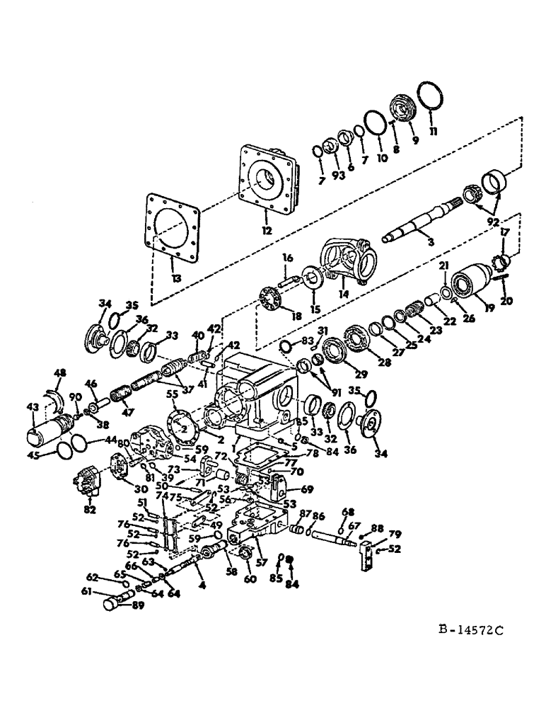Схема запчастей Case IH 815 - (F-07) - HYDRAULICS SYSTEM, HYDROSTATIC PUMP (07) - HYDRAULIC SYSTEM
