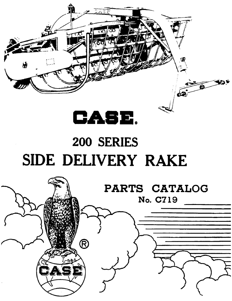 Схема запчастей Case IH 200 - (01) - 200 SERIES SIDE DELIVERY RAKE 