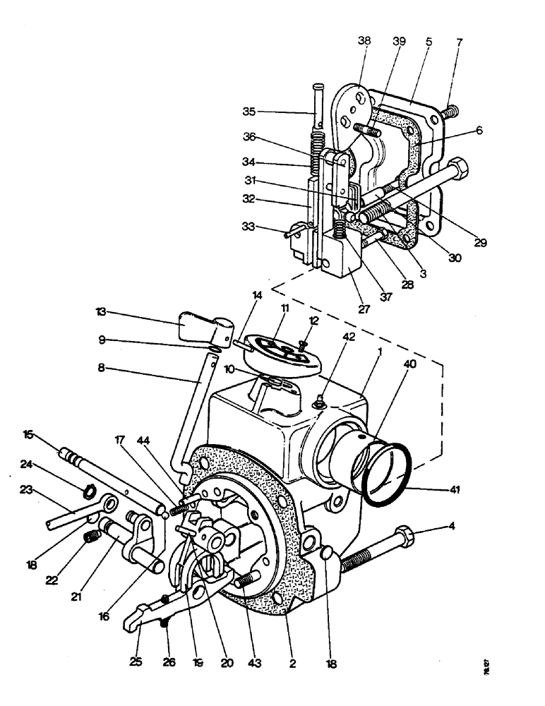 Схема запчастей Case IH 1210 - (E12) - SELECTAMATIC HYDRAULIC SYSTEM, CONTROL MECHANISM - ALL MODELS (07) - HYDRAULIC SYSTEM