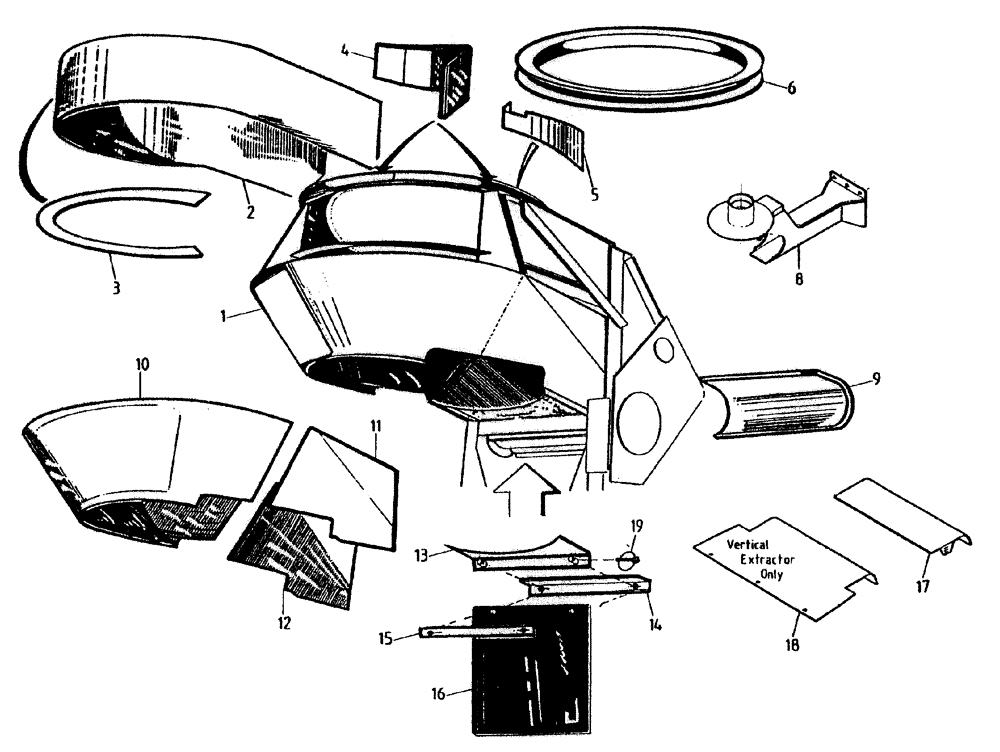 Схема запчастей Case IH 7700 - (A03[15A]) - PRIMARY EXTRACTOR {ROTARY CHOPPER} Mainframe & Functioning Components