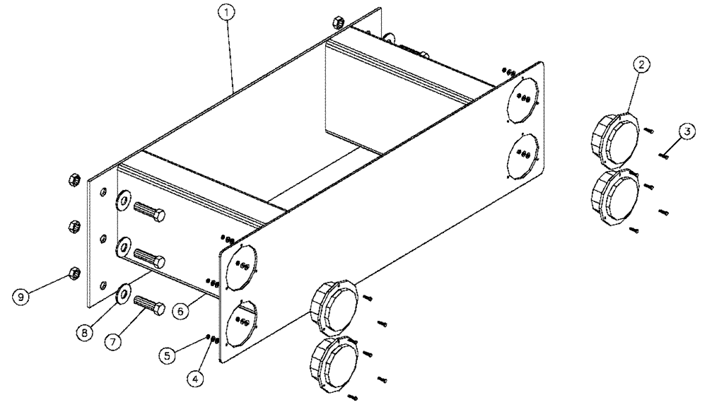Схема запчастей Case IH 4375 - (10-002) - FRAME EXTENSION, 18” Options