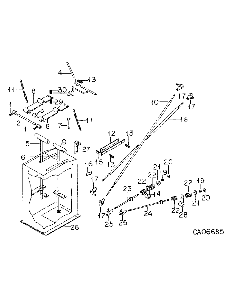 Схема запчастей Case IH 4140 - (07-03) - HYDRAULIC & HYDROSTATIC CONTROLS, LOADER S/N 115 THRU 300 - GAS, LOADER S/N 119 THRU 306 - DIESEL (04) - Drive Train