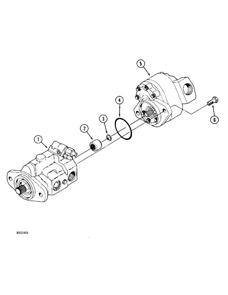 Схема запчастей Case IH 9330 - (8-010) - HYDRAULIC TANDEM PUMP ASSEMBLY (08) - HYDRAULICS