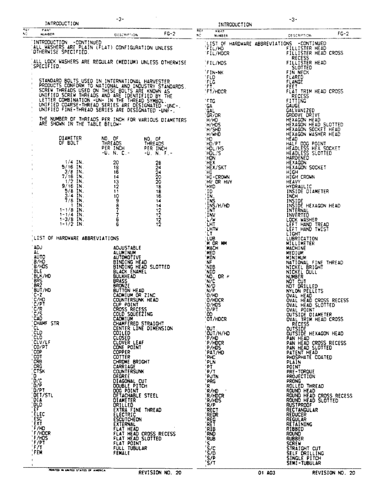 Схема запчастей Case IH 850 - (3) - INTRODUCTION 