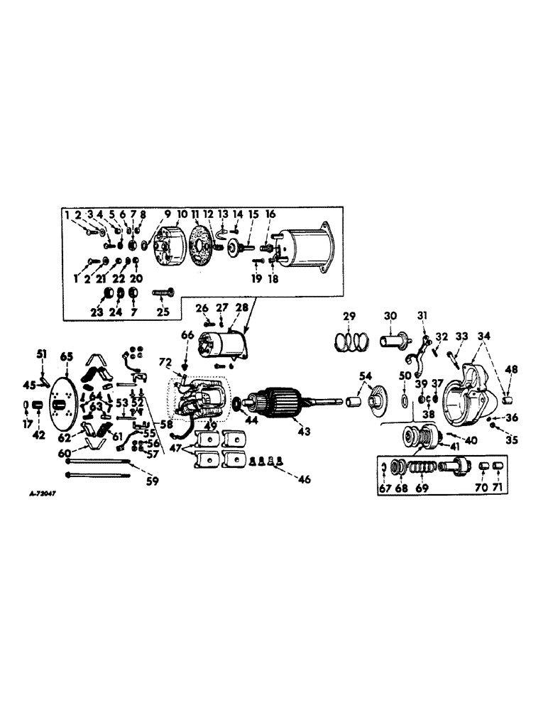 Схема запчастей Case IH 560 - (100) - ELECTRICAL SYSTEM, CRANKING MOTOR, DELCO-REMY, L.P. GAS ENGINE TRACTORS (06) - ELECTRICAL SYSTEMS