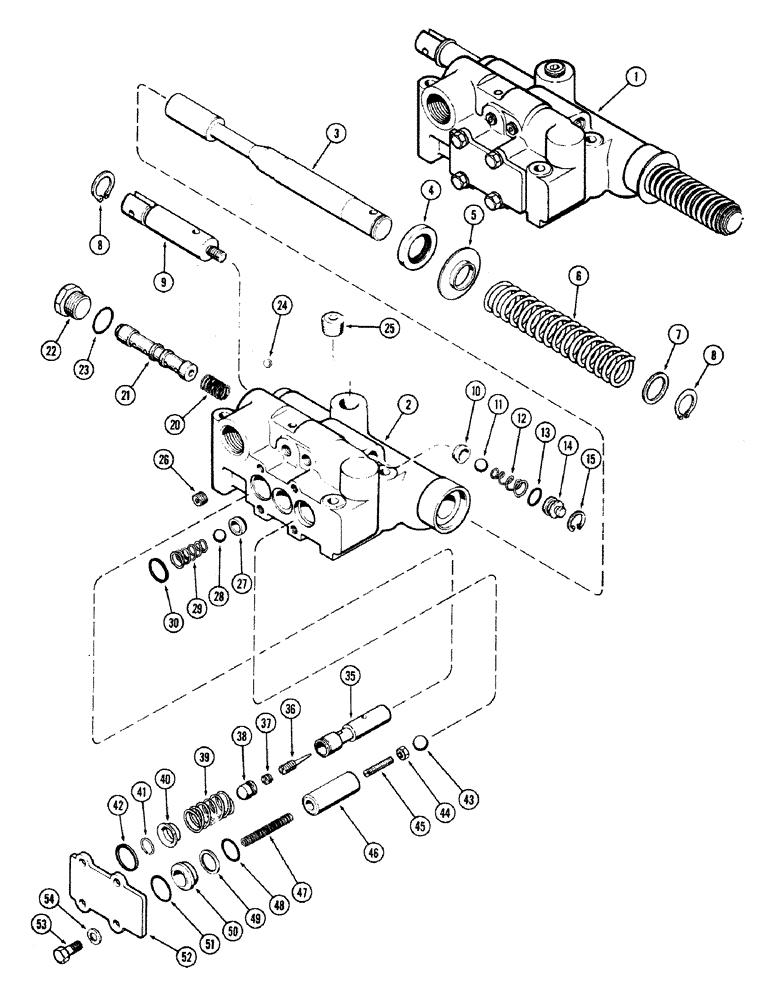 Схема запчастей Case IH 870 - (246) - A59600 VALVE (08) - HYDRAULICS