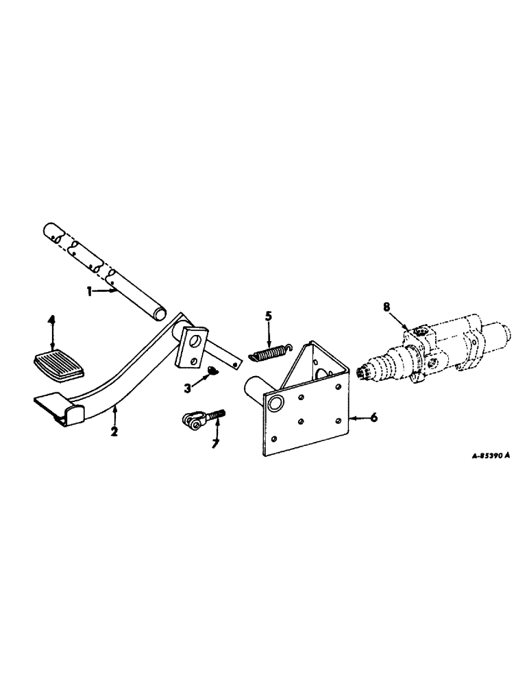 Схема запчастей Case IH 4156 - (H-15) - CONTROLS, WHEEL BRAKE PEDAL AND CONNECTIONS Controls
