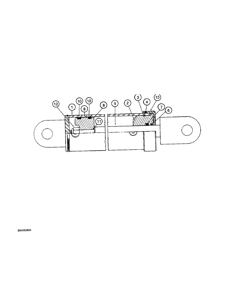 Схема запчастей Case IH 50 - (8-18) - BLADE OFFSET CYLINDER, 79658C91, 3-1/2 ID X 8 INCH STROKE (08) - HYDRAULICS