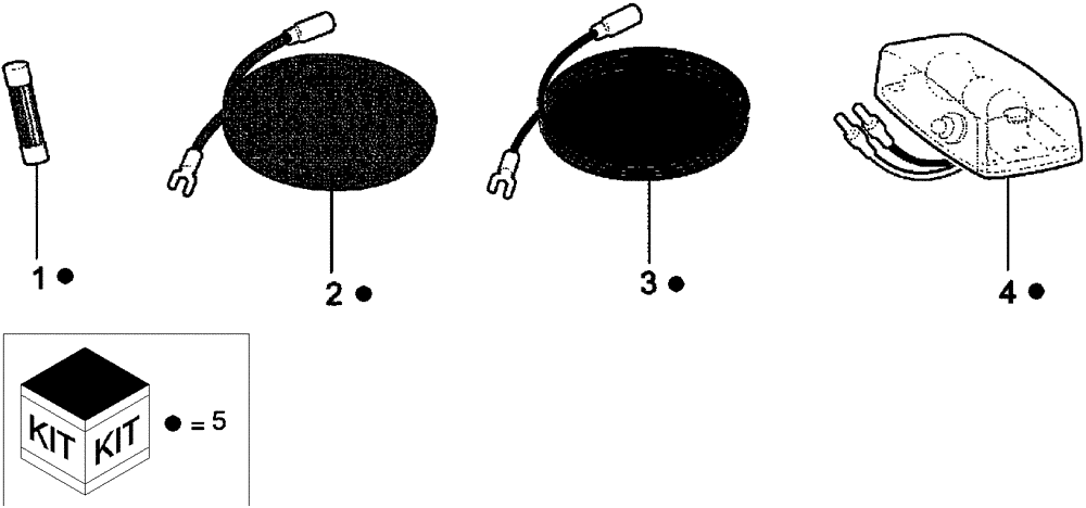 Схема запчастей Case IH SCOUT XL - (88.404.11) - DIA KIT, DOME LIGHT (88) - ACCESSORIES