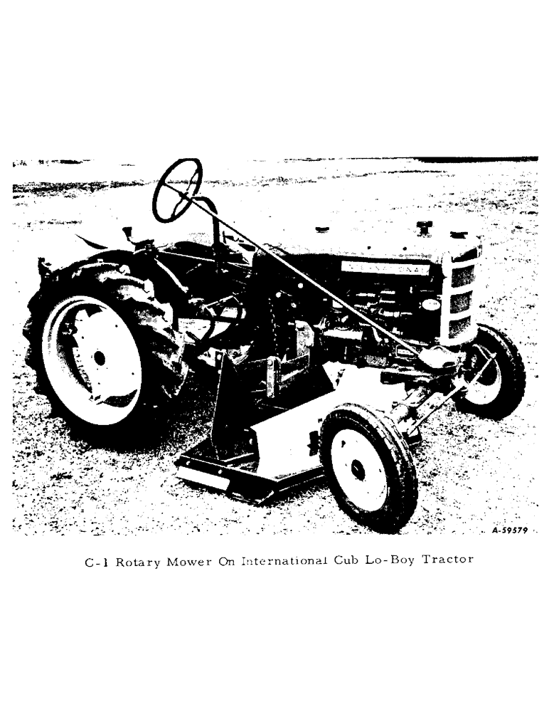 Схема запчастей Case IH C-1 - (H-1) - C-1 ROTARY MOWER ON INTERNATIONAL CUB LO-BOY TRACTOR 