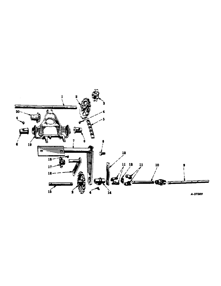 Схема запчастей Case IH 101A - (C-5) - HOPPER AND BRACKET SUPPORT, LEFT, FOR EXTRA HOPPER 