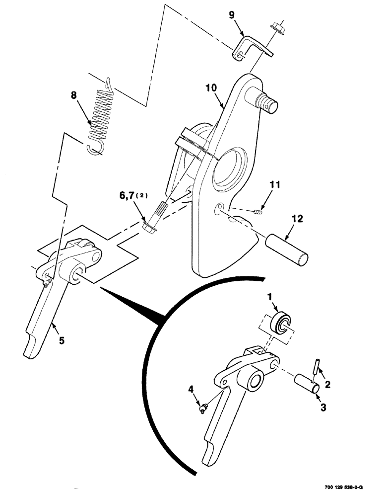 Схема запчастей Case IH 8576 - (05-006) - CLUTCH DOG ASSEMBLY, S.N. CFH0163715 AND LATER (16) - BALE EJECTOR