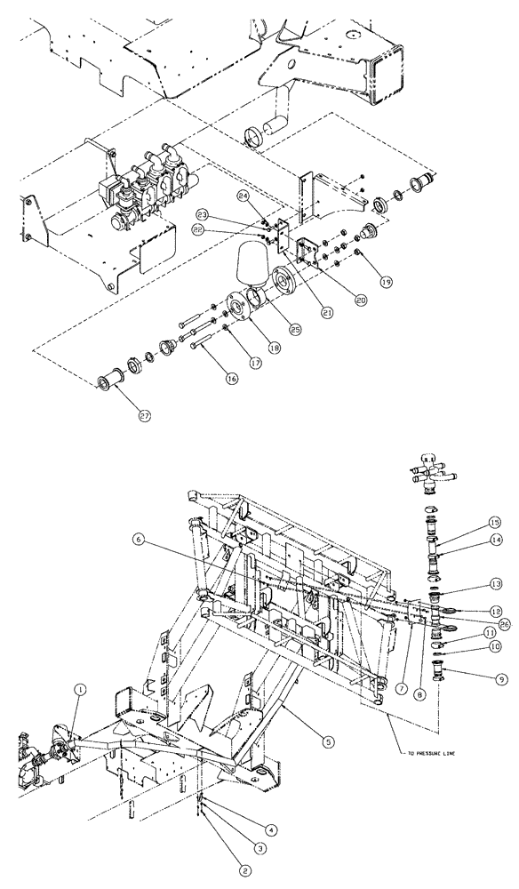 Схема запчастей Case IH SPX4260 - (232) - DICKEY-JOHN® PLUMBING ASSEMBLY (78) - SPRAYING