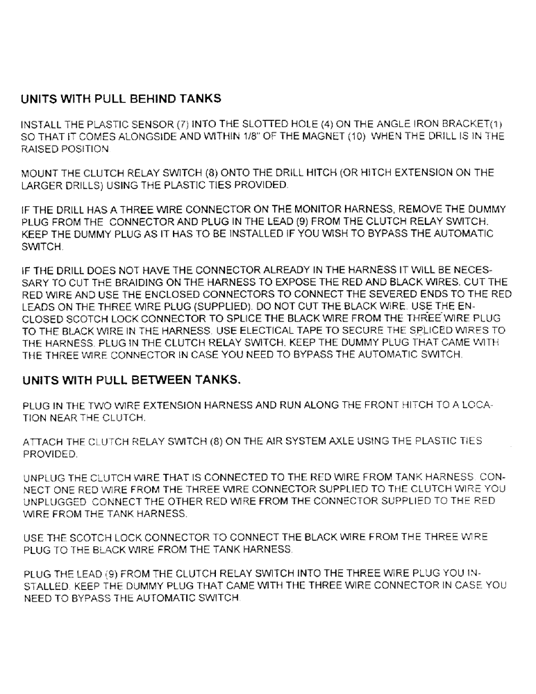 Схема запчастей Case IH 2000 - (C33) - REMOTE CLUTCH SWITCH MOUNTING (CONT.) 