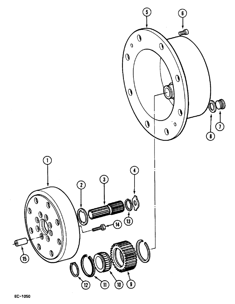 Схема запчастей Case IH 248 - (6-584) - HUB PLANETARY DRIVE - 4 WHEEL DRIVE, 258, 485, 585 (06) - POWER TRAIN