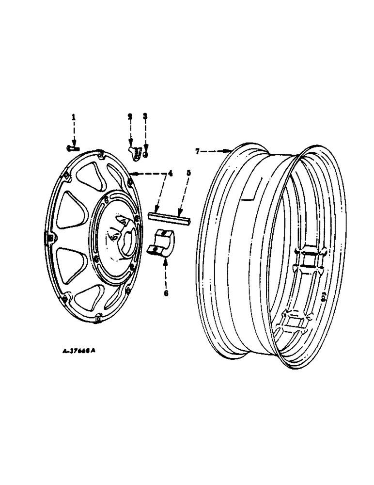 Схема запчастей Case IH 350 - (241) - CHASSIS, REAR WHEELS, PNEUMATIC TIRES (12) - CHASSIS