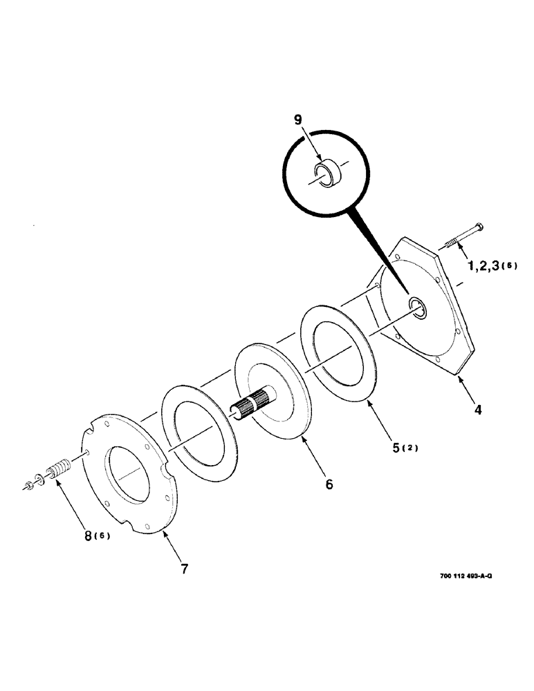 Схема запчастей Case IH 8545 - (2-10) - CLUTCH ASSEMBLY (S.N. CFH0045101 THRU CFH0045225) Driveline