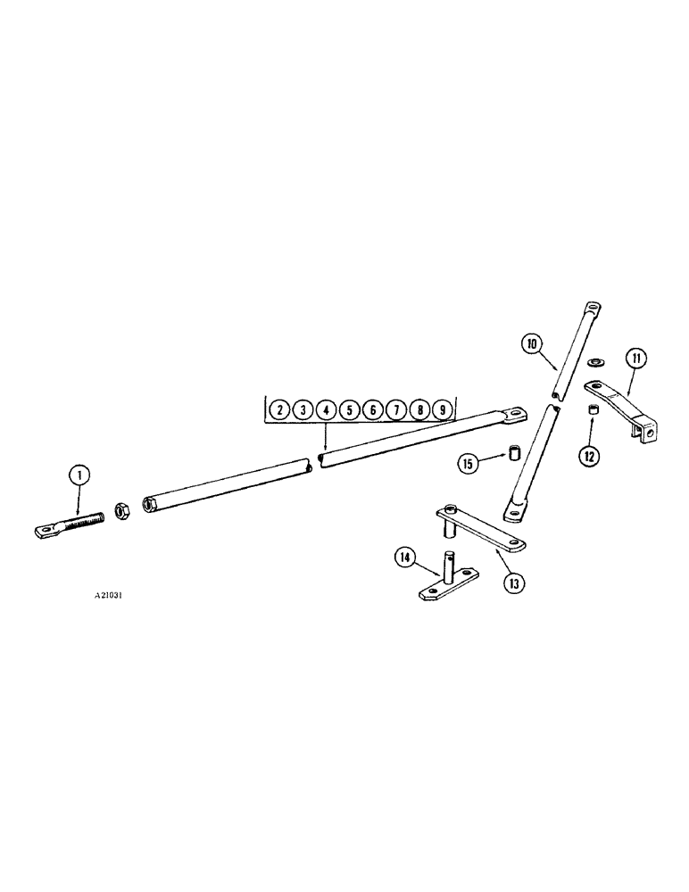 Схема запчастей Case IH 3300-SERIES - (28) - STEERING RODS 