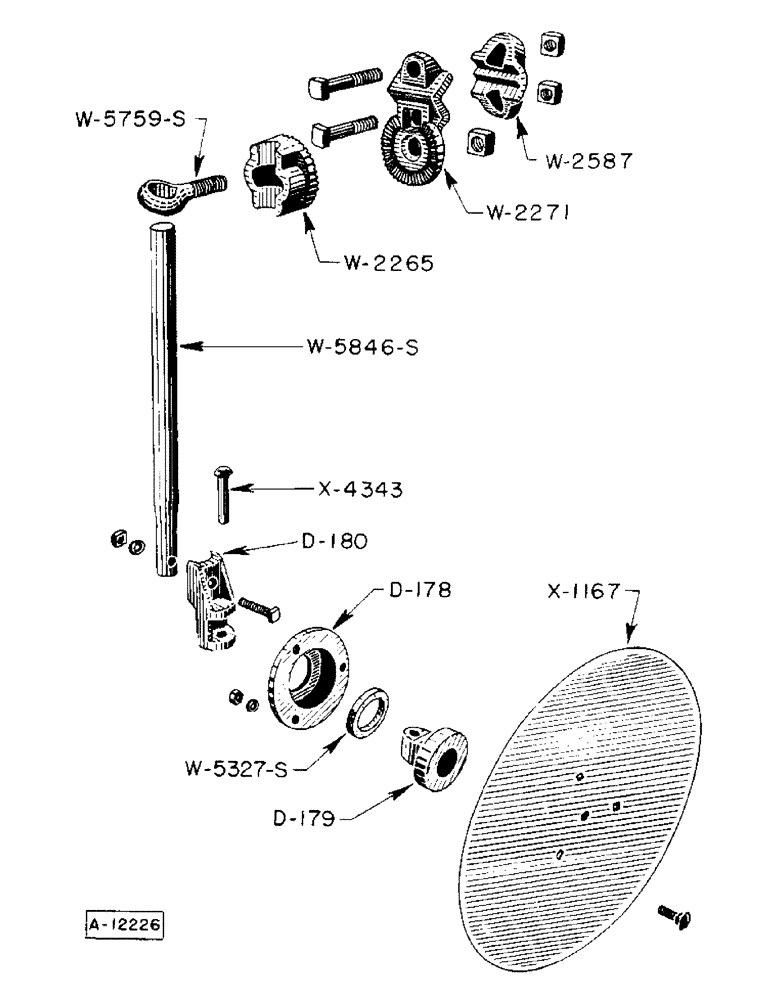 Схема запчастей Case IH 302 - (19) - REVOLVING DISK SCRAPER QUANTITY USED PER UNIT 