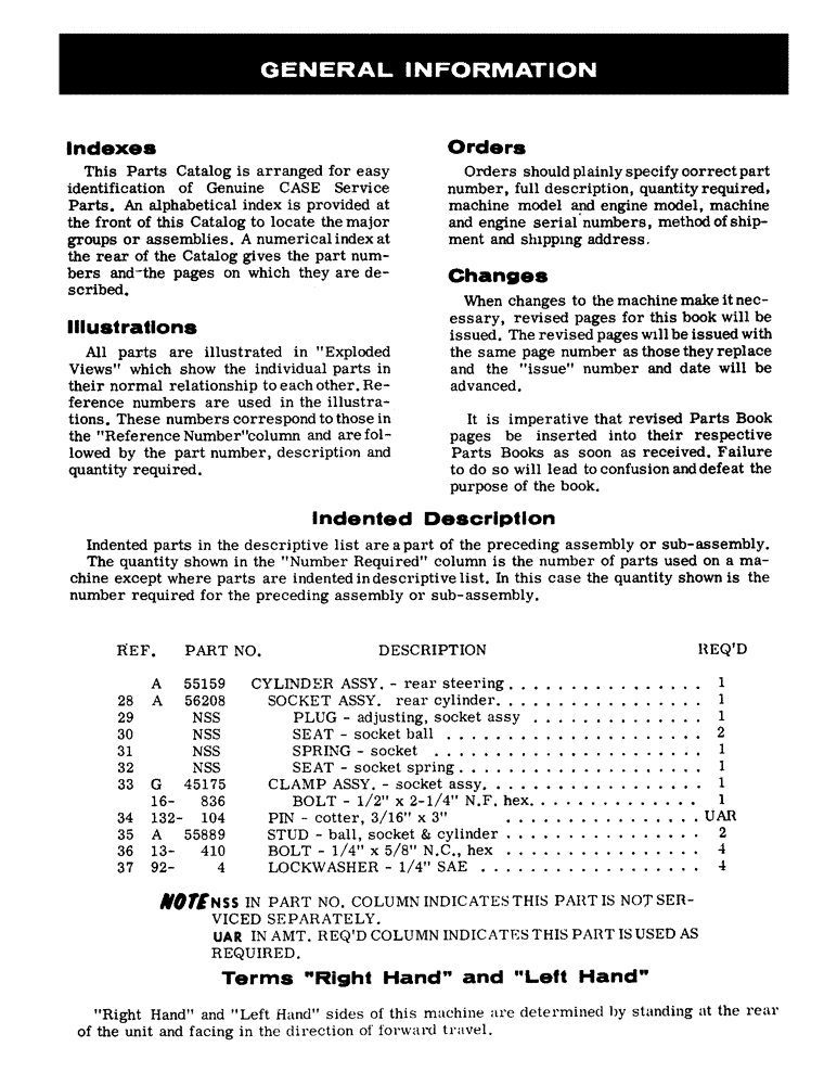 Схема запчастей Case IH JTA-SERIES - (02) - GENERAL INFORMATION 