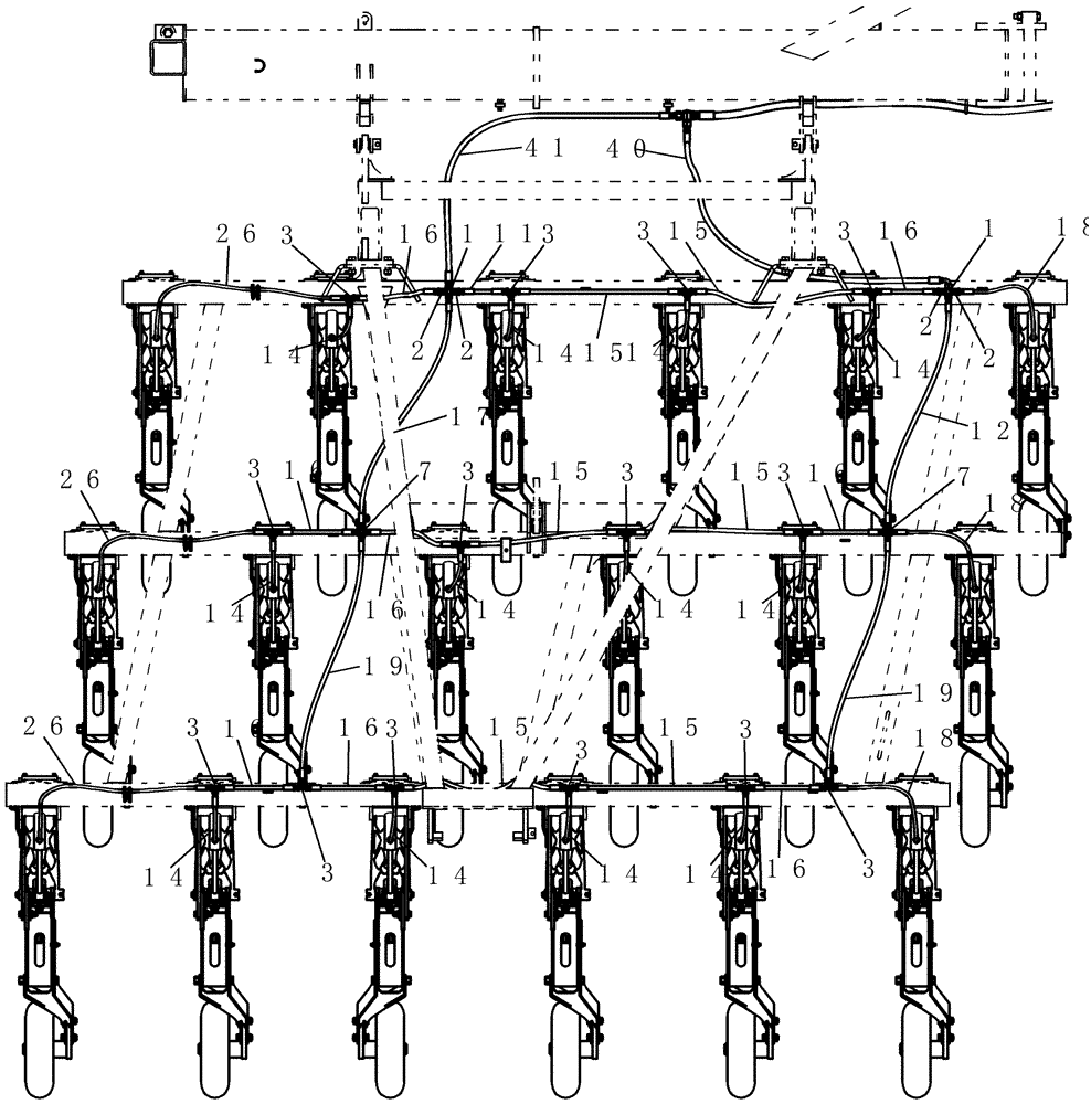 Схема запчастей Case IH 800 - (35.900.23) - HYDRAULICS - 70 10" OUTER WING TRIP LIFT CCT (35) - HYDRAULIC SYSTEMS
