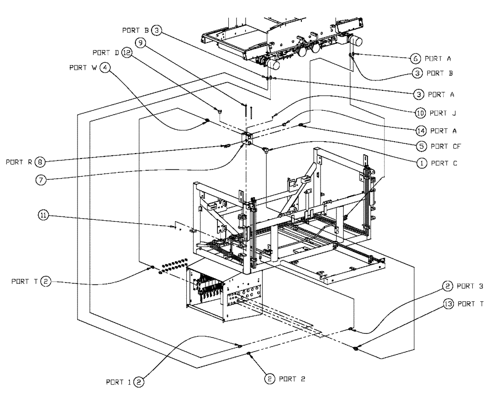 Схема запчастей Case IH 438 - (01-011) - CONVEYORS HYDRAULIC GROUP Basic Unit