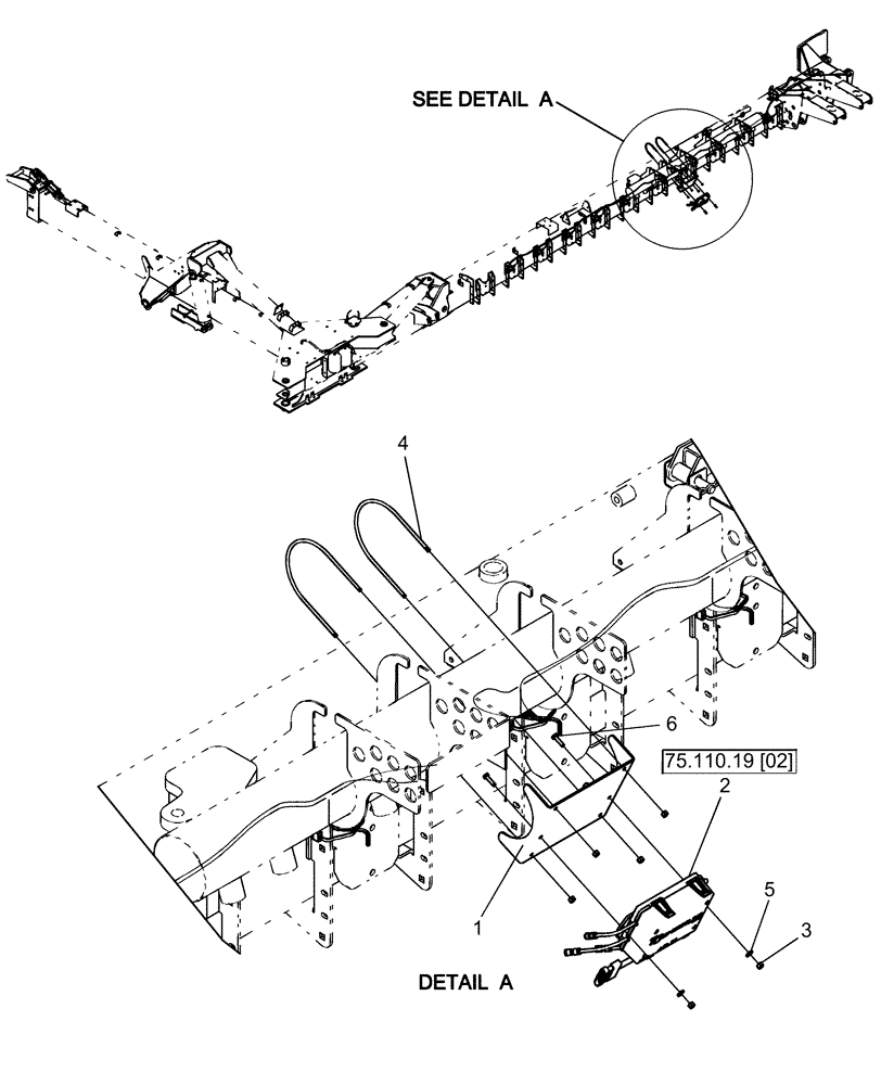 Схема запчастей Case IH 1260 - (75.110.19[01]) - ACCUROW - VALVE ASSEMBLY, AIR CLUTCH (75) - SOIL PREPARATION