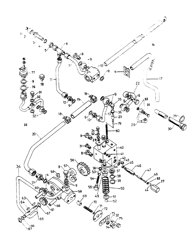 Схема запчастей Case IH 654 - (144) - POWER-SHIFT MECHANISM (06) - POWER TRAIN