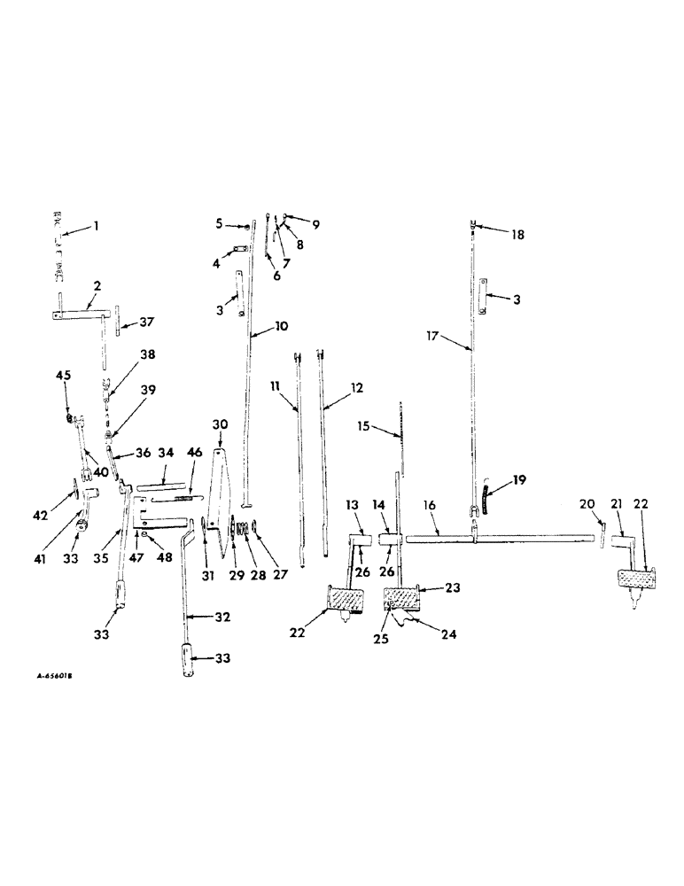 Схема запчастей Case IH 414 - (066) - PEDALS AND RIGHT HAND CONTROLS (90) - PLATFORM, CAB, BODYWORK AND DECALS