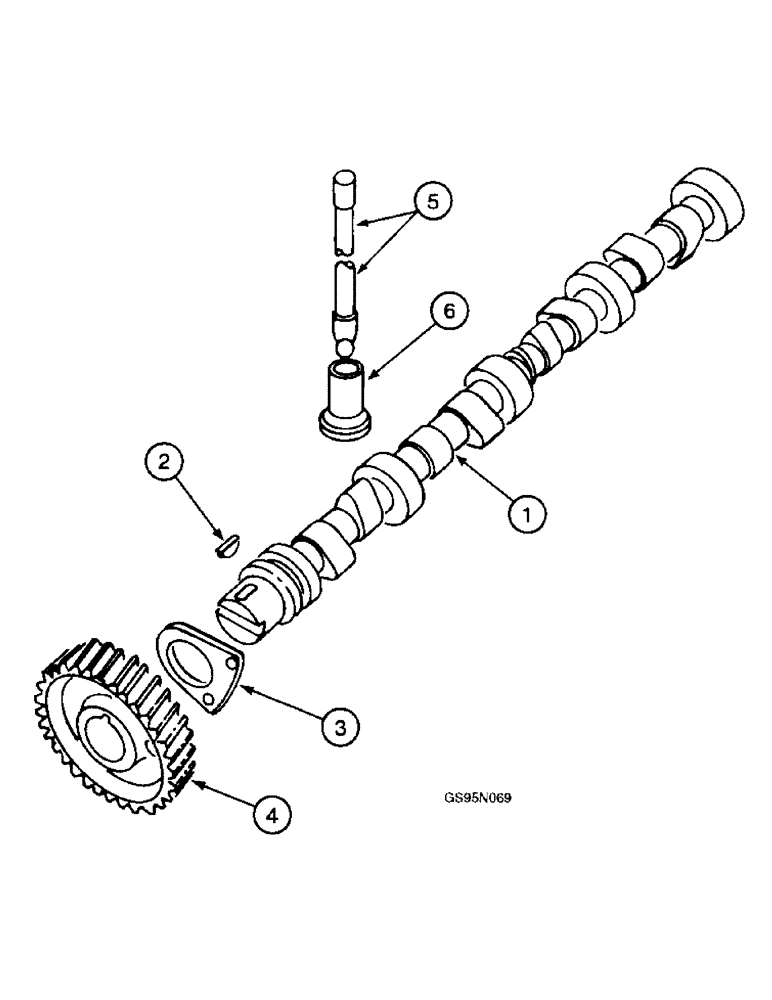 Схема запчастей Case IH DT-436 - (9D-026) - CAMSHAFT AND RELATED PARTS 