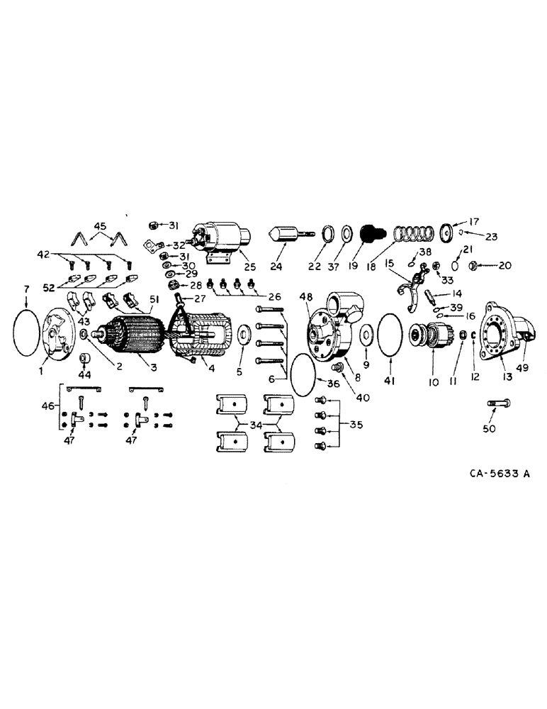 Схема запчастей Case IH 1460 - (08-21) - ELECTRICAL, CRANKING MOTOR (06) - ELECTRICAL