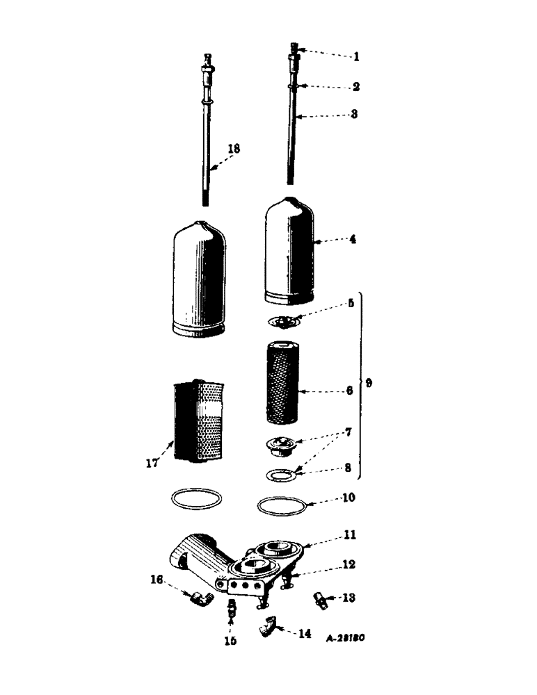 Схема запчастей Case IH SUPER M - (090) - DIESEL ENGINE, AUXILIARY AND FINAL FUEL OIL FILTER (01) - ENGINE