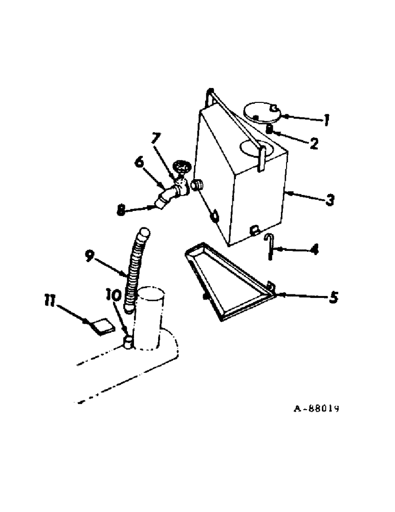 Схема запчастей Case IH 85 - (A-19) - MOLASSES ATTACHMENT 