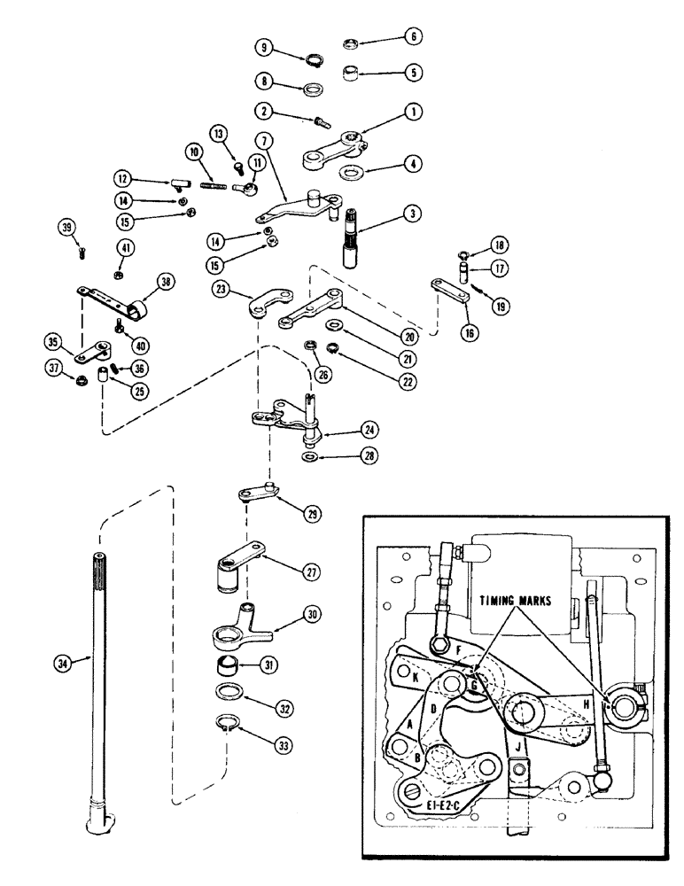 Схема запчастей Case IH 930-SERIES - (134) - DRAFT-O-MATIC UPPER SENSING LINKAGE (06) - POWER TRAIN