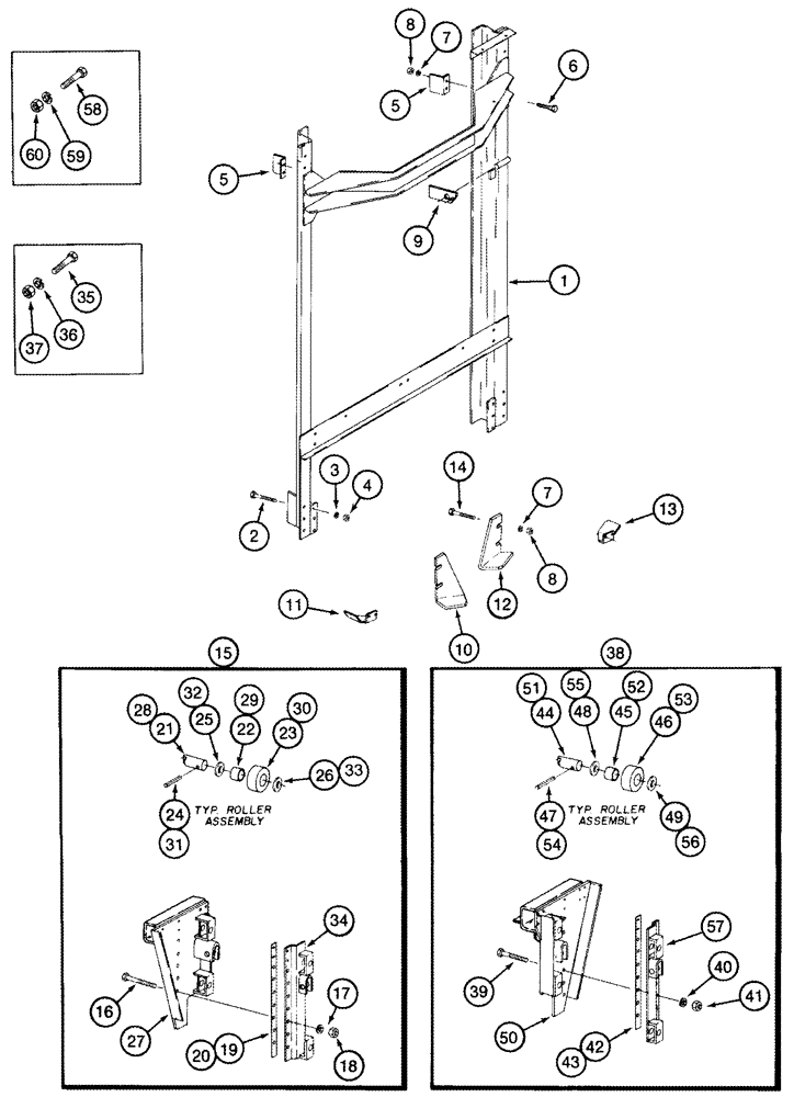 Схема запчастей Case IH 2555 - (09D-18) - BASKET, LIFT (16) - BASKET
